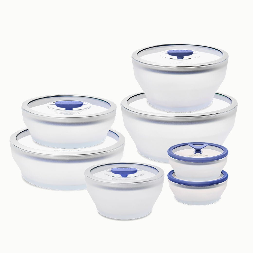 Pote hermético cor azul